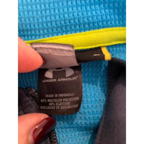 Under Armour Womens Gray & Turquoise Athletic Jacket Sz Large Sporty Athleisure - Picture 9 of 12
